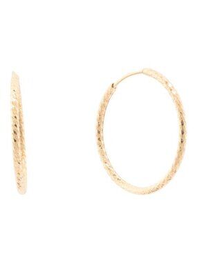 MIA FIORE Made In Italy 18kt Gold Plated 25mm Hoop Earrings